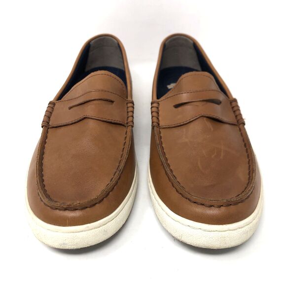 Cole Haan 1928 Nantucket Penny Loafers Mens Size 10 British Tan Grand OS Cushion - Picture 3 of 16